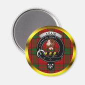 Adair Clan Badge & Tartan Magneet (Voorkant / Achterkant)