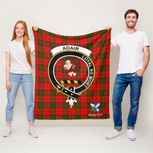 Adair Clan Badge Tartan Pset Fleece Deken