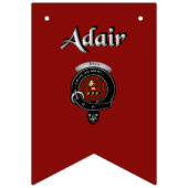 Adair Clan Badge & Tartan Vlaggetjes (Tweede vlag)