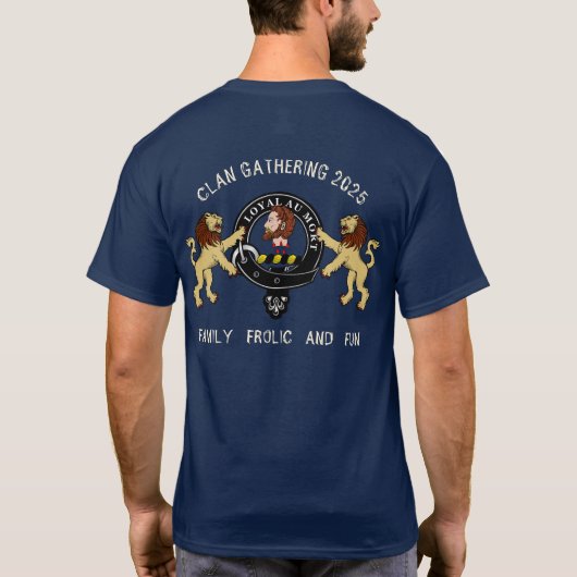Adair Clan Family Reunion Personalized  T-shirt (Achterkant)