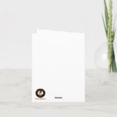 Adair Crest & Tartan w/Robin Gepersonaliseerde Xma Kaart (Achterkant)