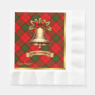 Adair gepersonaliseerde Tartan kerst Servet