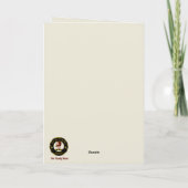 Adair Scottie Dog & Crest gepersonaliseerde Xmas Kaart (Achterkant)