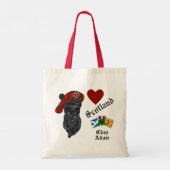Adair Scottie Dog w/Tartan Tam Love Scotland Tas (Achterkant)