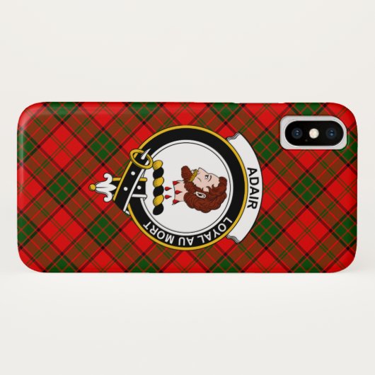 Adair Scottish Clan Tartan Phone Case (Achterkant (horizontaal))