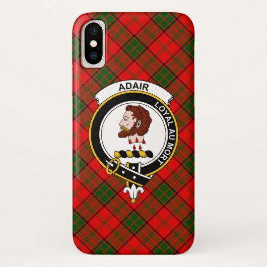 Adair Scottish Clan Tartan Phone Case (Achterkant)