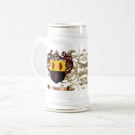 Adair Shield / Wapenmunt Bierpul (Voorkant links)