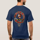 Adair Tartan Clan Badge gepersonaliseerd T-shirt (Achterkant)