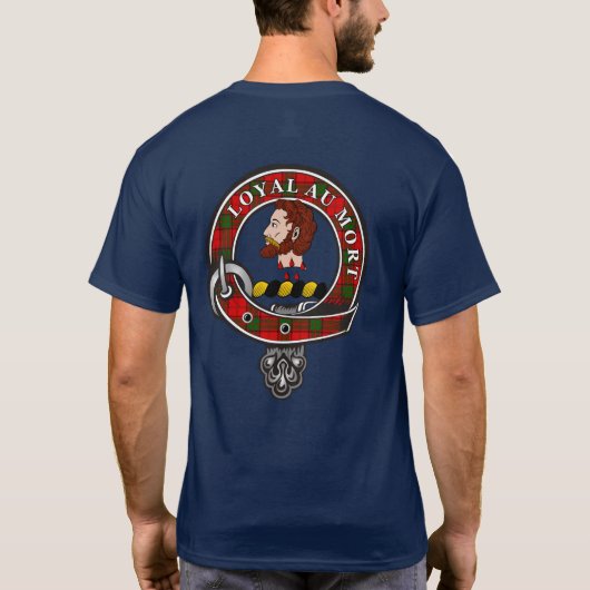 Adair Tartan Clan Badge gepersonaliseerd T-shirt (Achterkant)