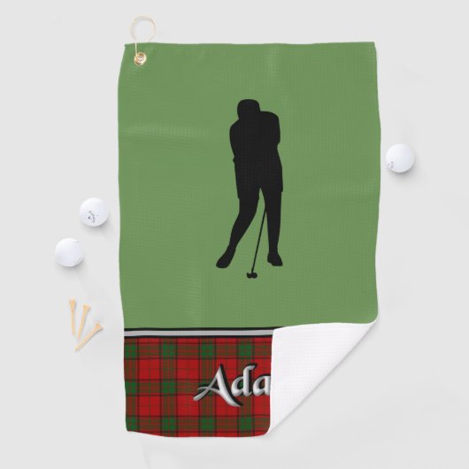 Adair Tartan golfhanddoek zijn (Insitu)