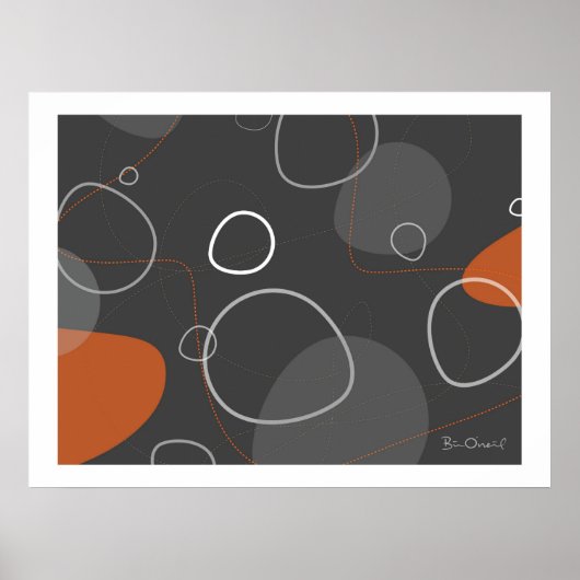 Adakame - Retro-modern Abstract Poster (Voorkant)
