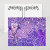 ADALIA BLOEDT Paars en roze Briefkaart (Voorkant / Achterkant)