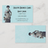 Adalia in Aqua uit Creatieve Visitekaartjes (Voorkant / Achterkant)