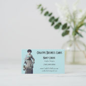 Adalia in Aqua uit Creatieve Visitekaartjes (Staand voorkant)