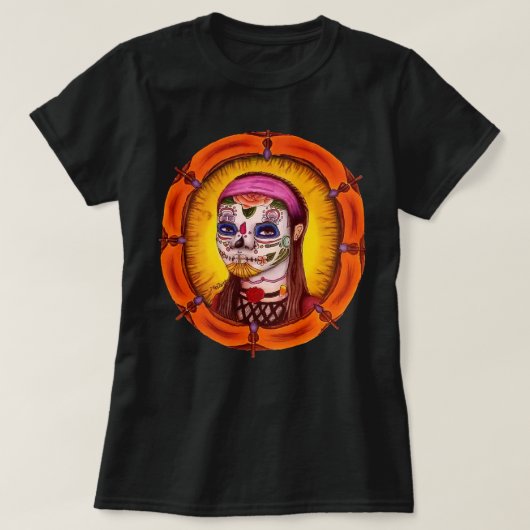 Adalia Sugar Skull Shirt (Design voorkant)