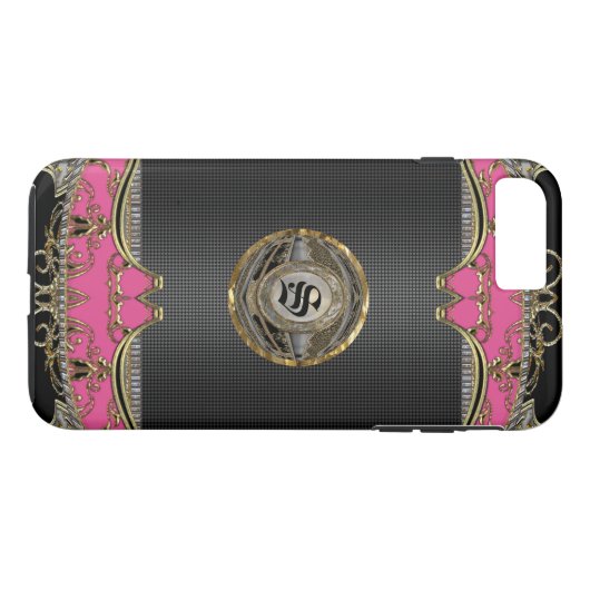 Adalicia Ridders Plus Monogram Case-Mate iPhone Case (Achterkant (Horizontaal))