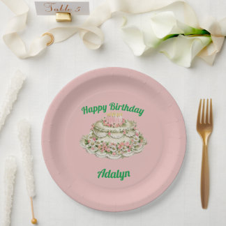 ADALYN ~ BIRTHDAY CAKE ~ PAPIEREN BORDJE