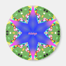ADALYN ~ Gepersonaliseerde Paasster Fractal ~ Magn