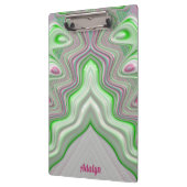 ADALYN ~ PASTEL 3D! Roze, Groen en Wit GLOSSY Klembord (Links)