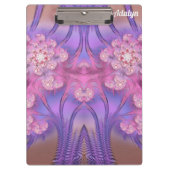 ADALYN ~ PASTEL 3D! Roze, Mauve GLOSSY klembord (Voorkant)