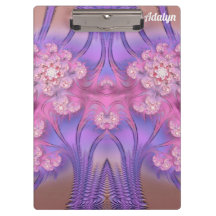 ADALYN ~ PASTEL 3D! Roze, Mauve GLOSSY klembord
