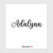 Adalynn Naam - Handgeschreven kalligrafie Sticker (Vel)