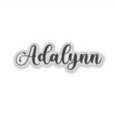 Adalynn Naam - Handgeschreven kalligrafie Sticker (Voorkant)