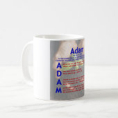 Adam Acrostic Koffiemok (Voorkant links)