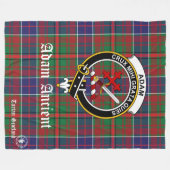 Adam Ancient Clan Tartan Scotland Fleece Blanket Deken (Voorkant (Horizontaal))