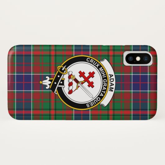 Adam Ancient Scottish Clan Tartan Phone Case (Achterkant (horizontaal))