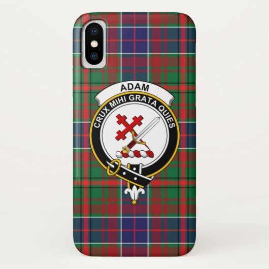 Adam Ancient Scottish Clan Tartan Phone Case (Achterkant)