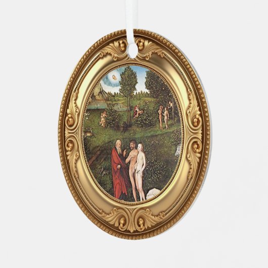 Adam and Eve Advent Jesse Tree Metalen Ornament (Voorkant links)