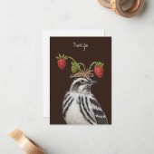 Adam bedankt je platte kaart notitiekaartje (Voorkant / Achterkant in situ)