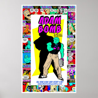 Adam Bomb Daily is een jaar Jubileum! Poster