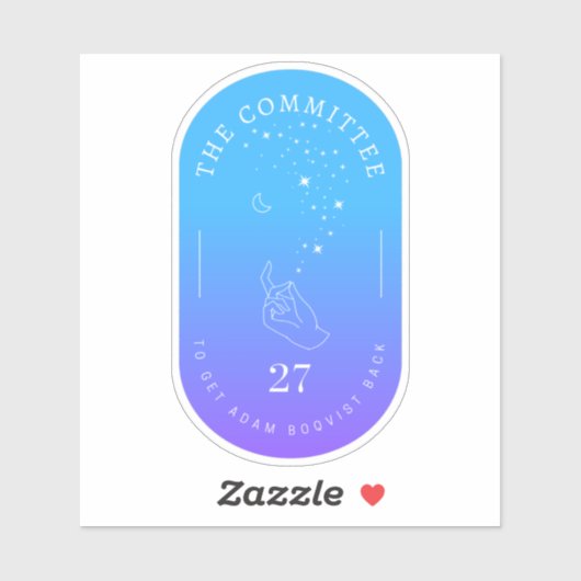 Adam Boqvist Back Ocean Sticker (Vel)