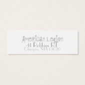 Adam & Cecelia Jack & Jill Mini Visitekaartjes (Achterkant)