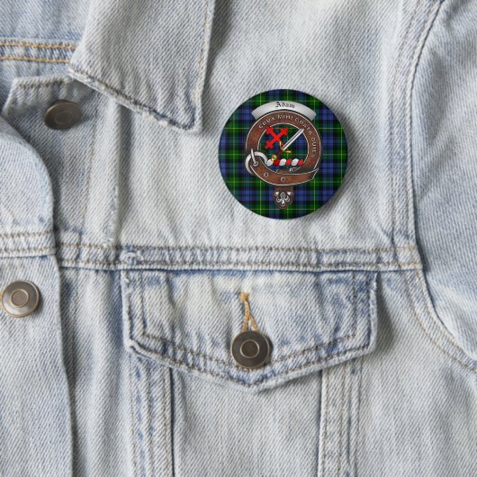 Adam Clan Badge Buttonnen Ronde Button 5,7 Cm (In situ)