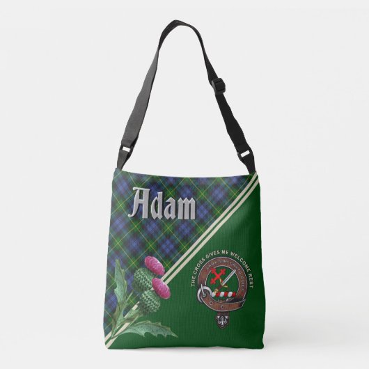 Adam Clan Badge & Tartan Crossbody Bag Crossbody Tas (Achterkant)