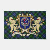 Adam Clan Badge & Tartan Deurmat (Voorkant)