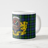 Adam Clan Badge & Tartan Jumbo Mok (Voorkant rechts)