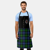 Adam Clan Badge & Tartan Kilt Schort (Gedragen)