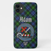 Adam Clan Badge & Tartan Phone Case (Achterkant)