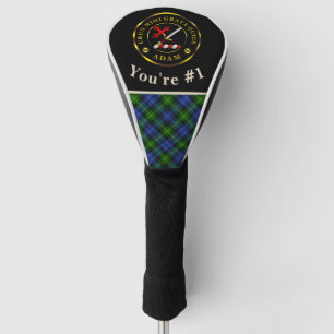 Adam Clan Crest Golf Gepersonaliseerd Hoofd Hoesje Golfheadcover