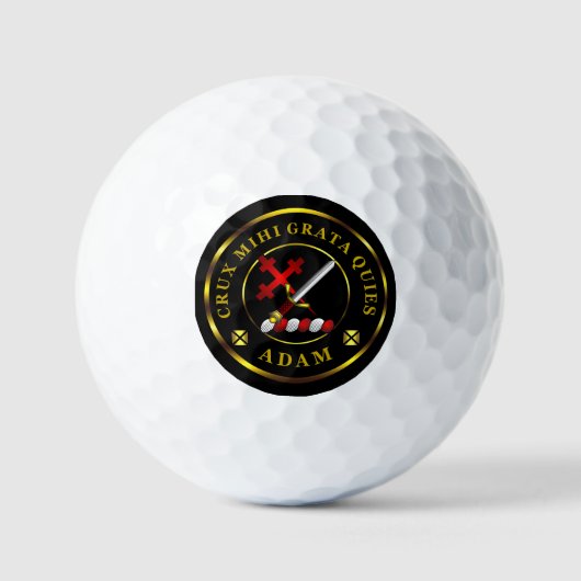 Adam Clan Crest Golfballen (Voorkant)