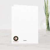 Adam Crest & Tartan w/Robin Gepersonaliseerde Xmas Kaart (Achterkant)