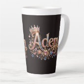 Adam Crown Custom Koffiemok Latte Mok (Rechterhoek)