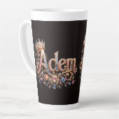 Adam Crown Custom Koffiemok Latte Mok (Linkerhoek)