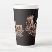 Adam Crown Custom Koffiemok Latte Mok (Voorkant)