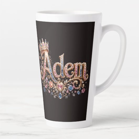 Adam Crown Custom Koffiemok Latte Mok (Rechts)
