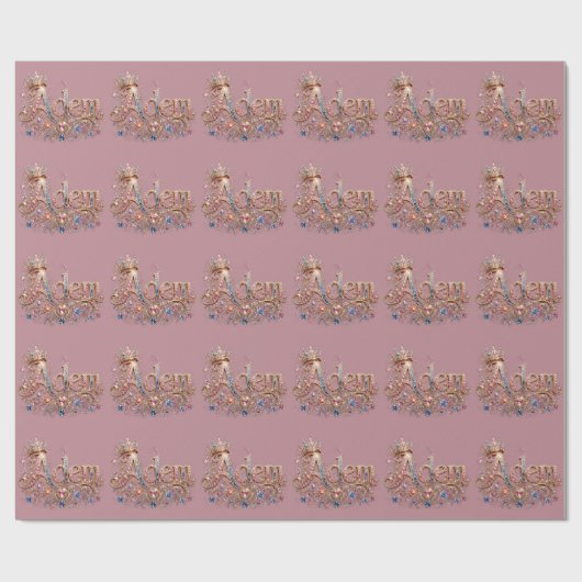 Adam Crown decoratieve wandklok Cadeaupapier (Vlak)